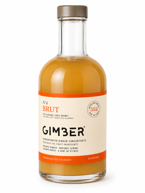 GIMBER N°2 BRUT Bio 700 ml | Concentré de Gingembre, Yuzu & Thym Citron