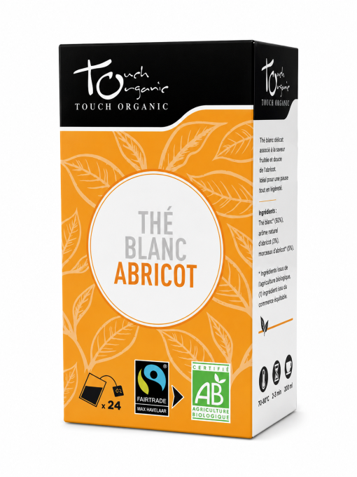 Thé Blanc Abricot Bio Touch'Organic – 24 sachets